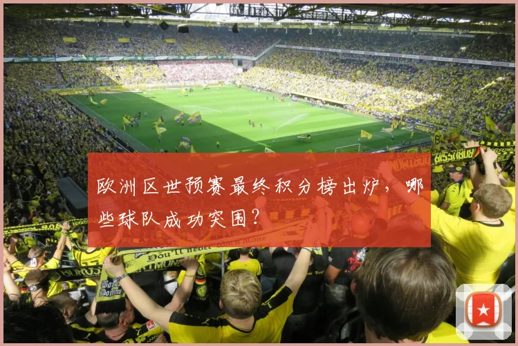 欧洲区世预赛最终积分榜出炉,哪些球队成功突围?